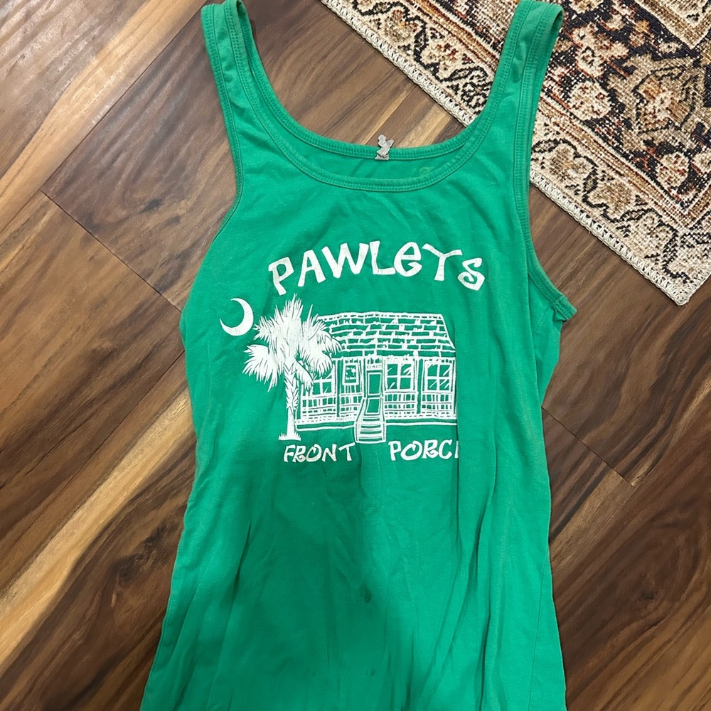 Green Pawley's Front Porch Tank Top